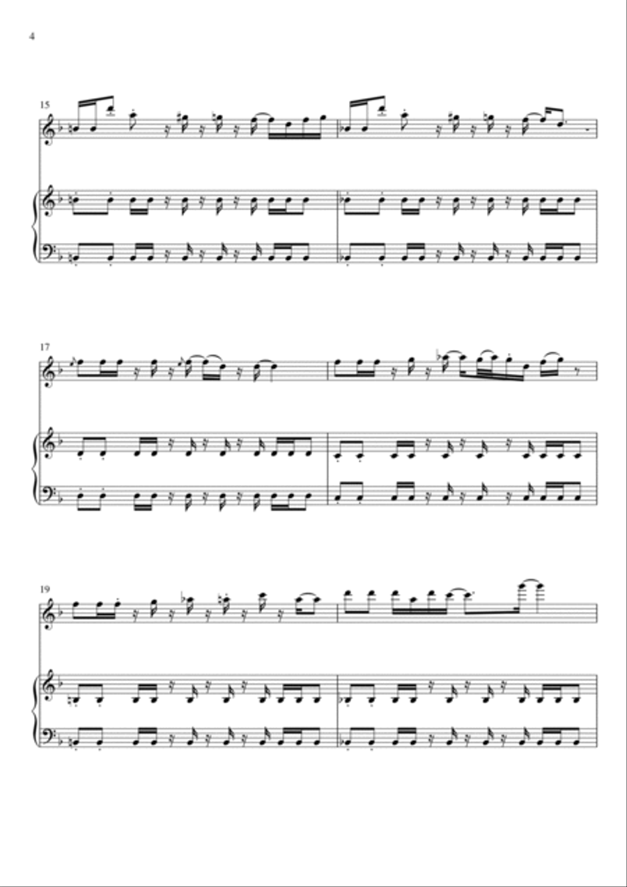 MEGALOVANIA (from Undertale) Small Ensemble scores gallery preview page 4
