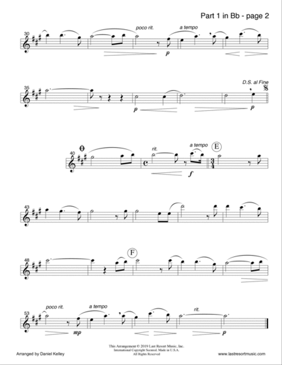 In the Garden for String Trio (or Wind Trio or Mixed Trio or Piano Trio) Music for Three Large Ensemble scores gallery preview page 6