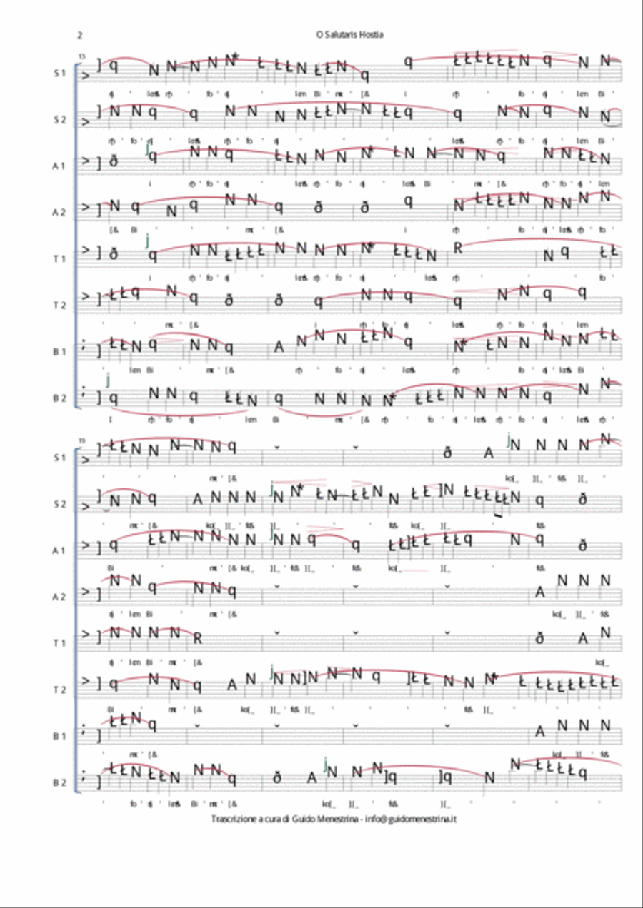 Jacopo Tomadini - O Salutaris Hostia Divisi scores gallery preview page 3