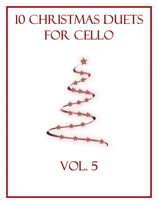 Book cover for 10 Christmas Duets for Cello (Vol. 5)