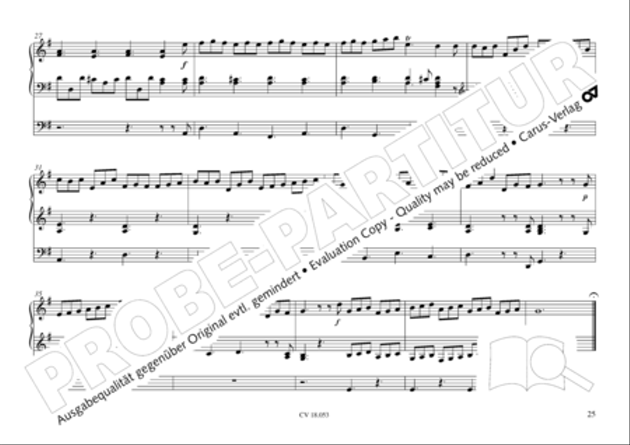 Das Husumer Orgelbuch von 1758 Organ Solo scores gallery preview page 26
