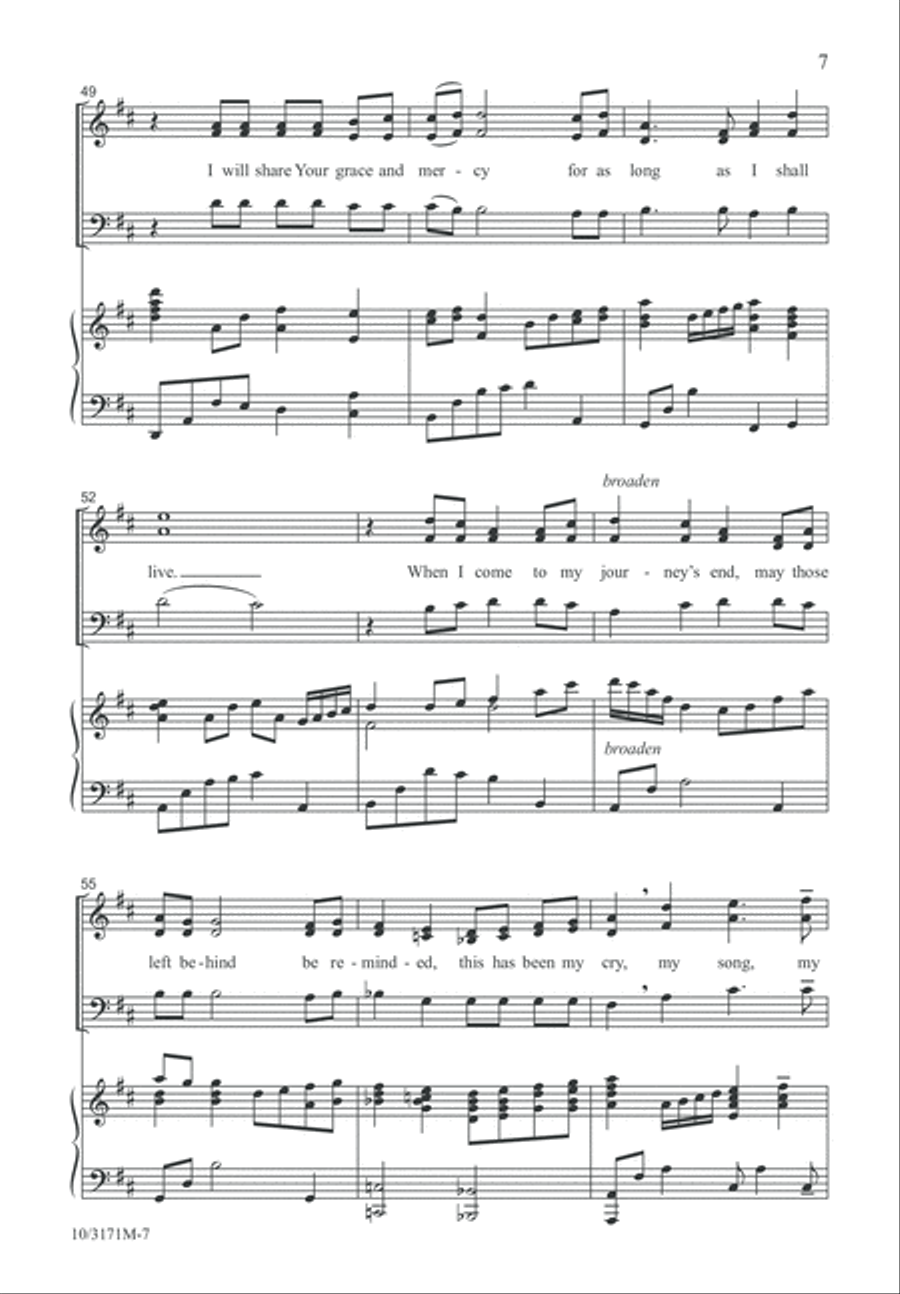 Make My Life an Alleluia 3-Part scores gallery preview page 7