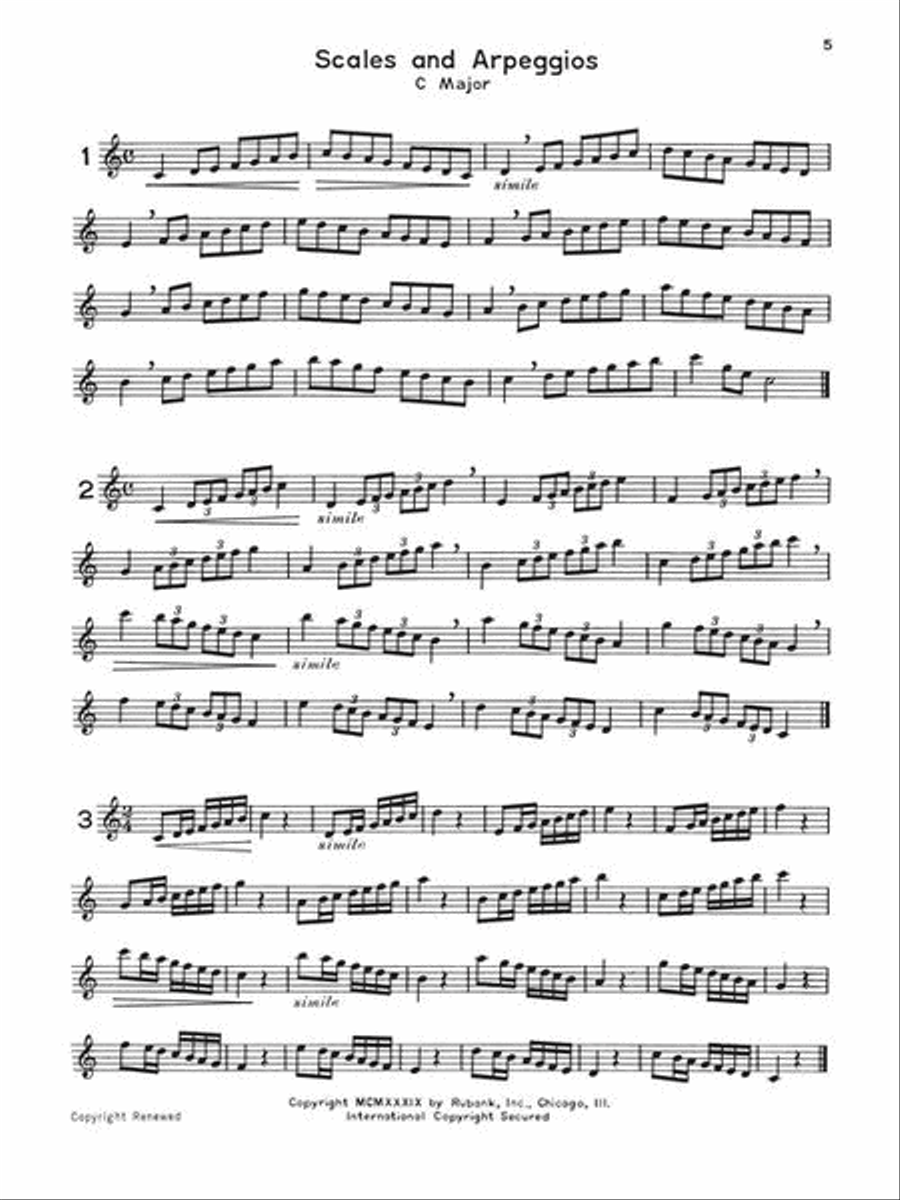 Rubank Advanced Method – Clarinet Vol. 1 Concert Band Methods scores gallery preview page 6