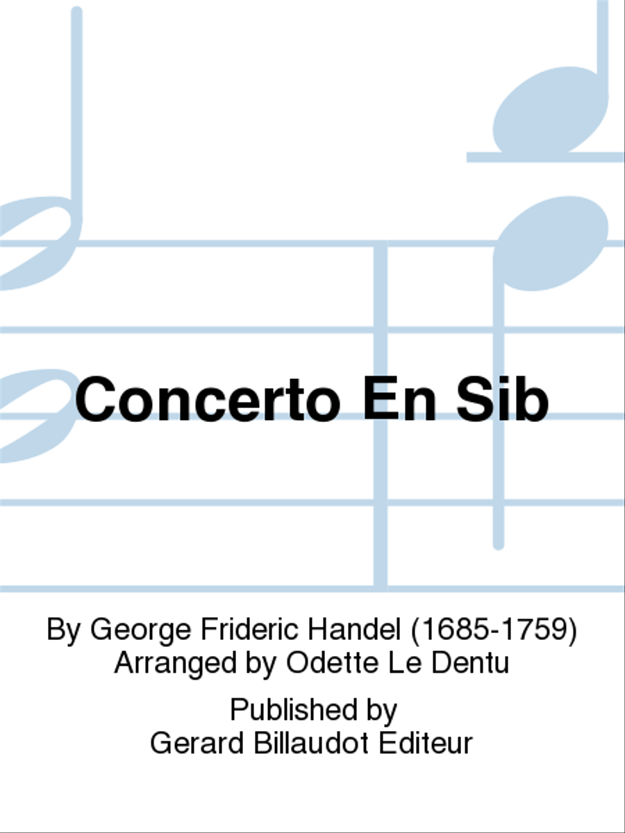 Concerto En Sib Concerto En Sib Chamber Music scores gallery preview page 1