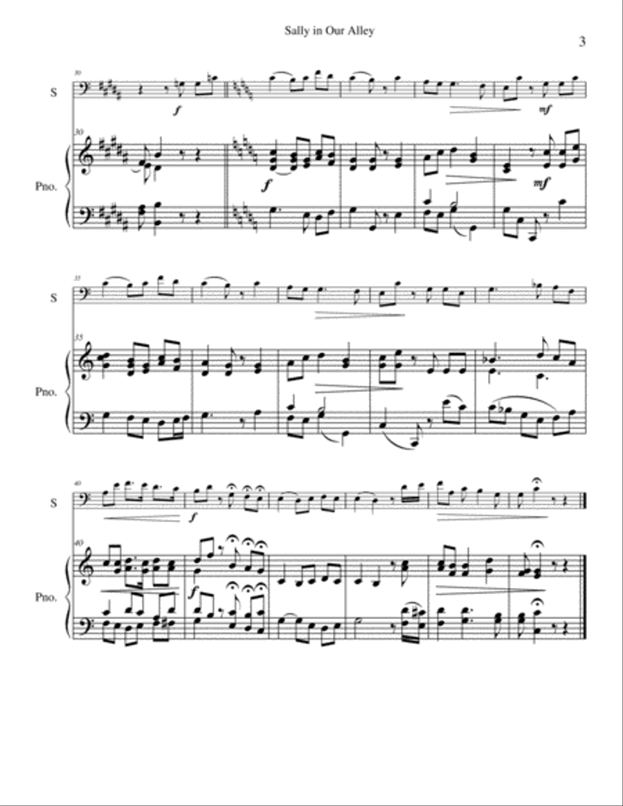 Folk Songs for Young Folks, Vol. 2 - bassoon and piano Bassoon Solo scores gallery preview page 5