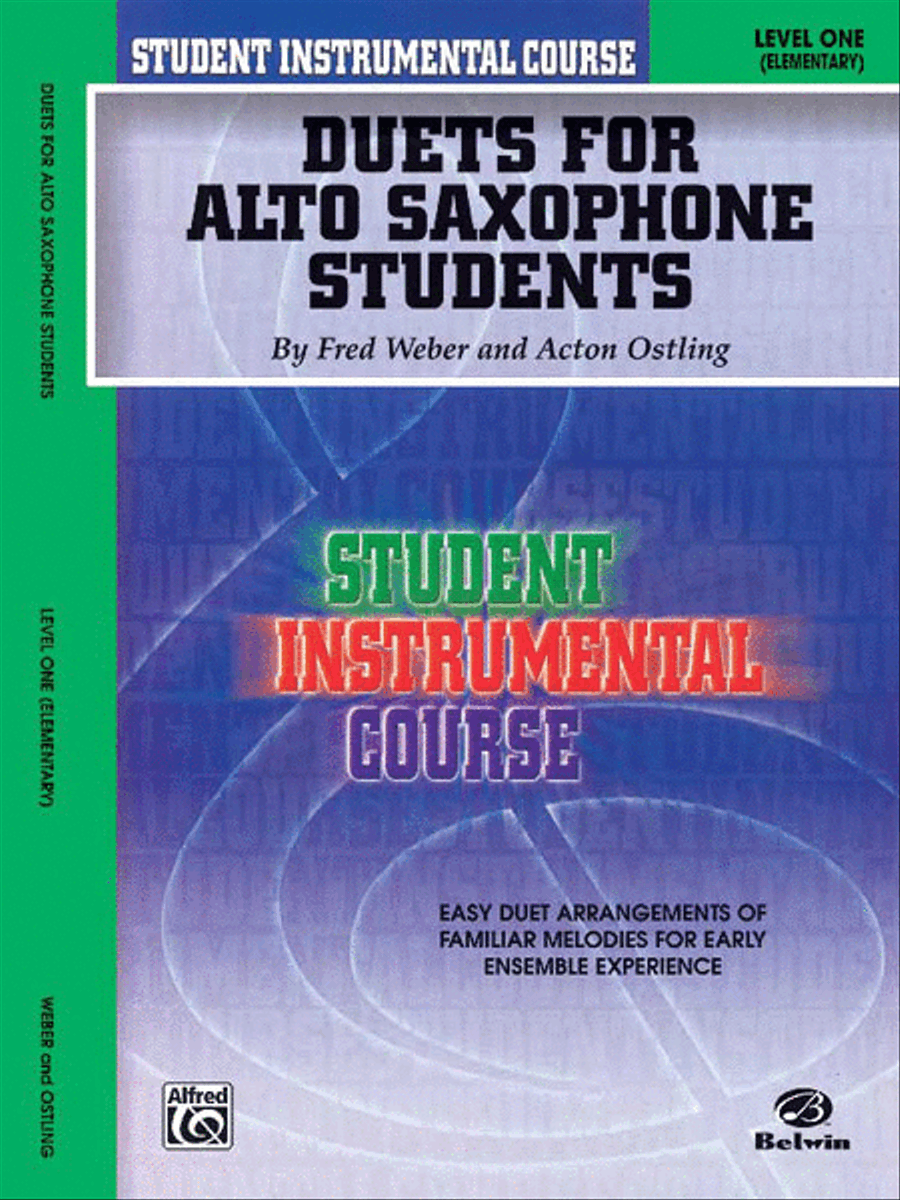 Student Instrumental Course Duets for Alto Saxophone Students Woodwind Duet scores gallery preview page 1