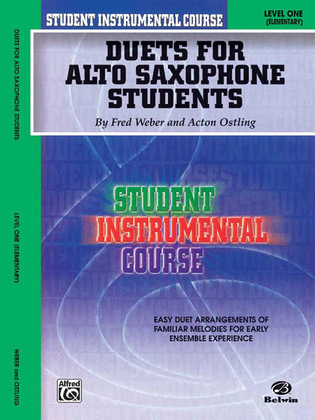 Book cover for Student Instrumental Course Duets for Alto Saxophone Students