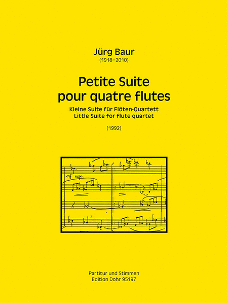Petite Suite pour quatre flutes (1992) (Kleine Suite für Flöten-Quartett)