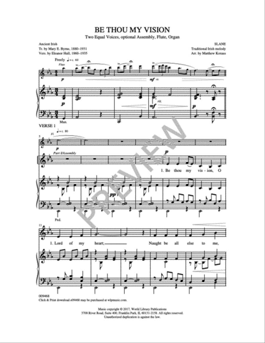 Be Thou My Vision Choir scores gallery preview page 2