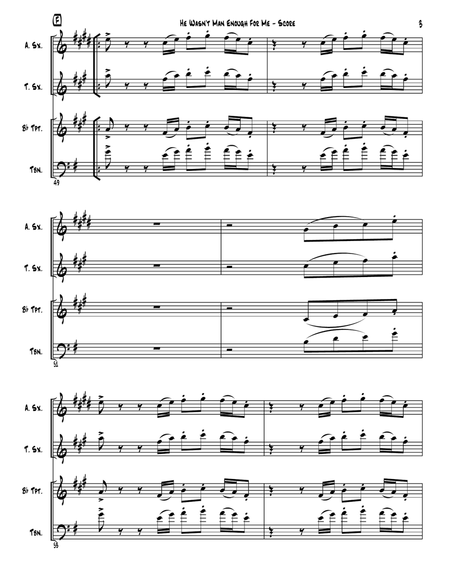 He Wasn't Man Enough For Me Small Ensemble scores gallery preview page 5