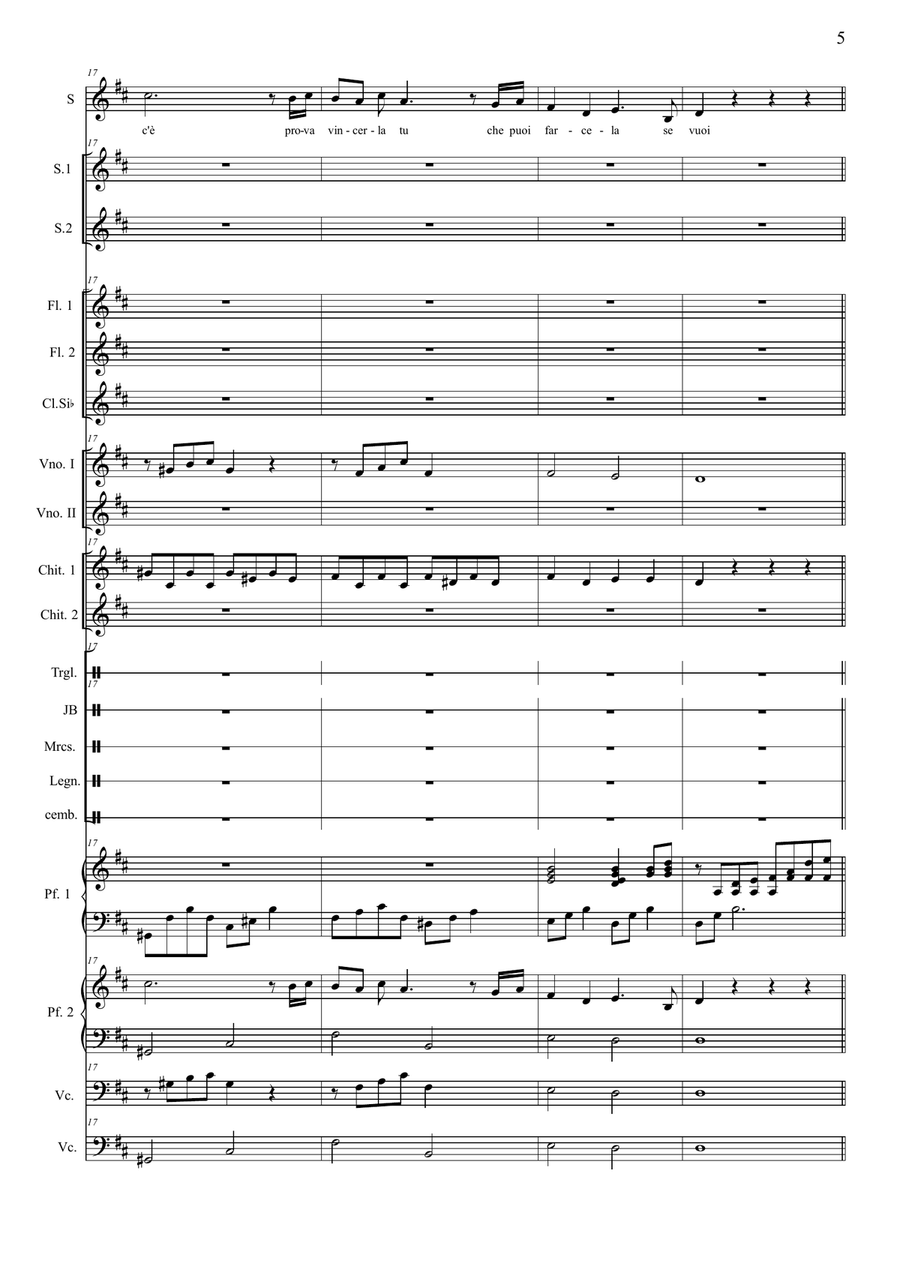 Se La Gente Usasse Il Cuore Unison Choir scores gallery preview page 5