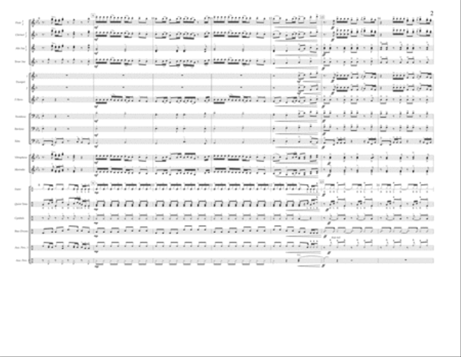 Rude - Full Score Marching Band scores gallery preview page 2