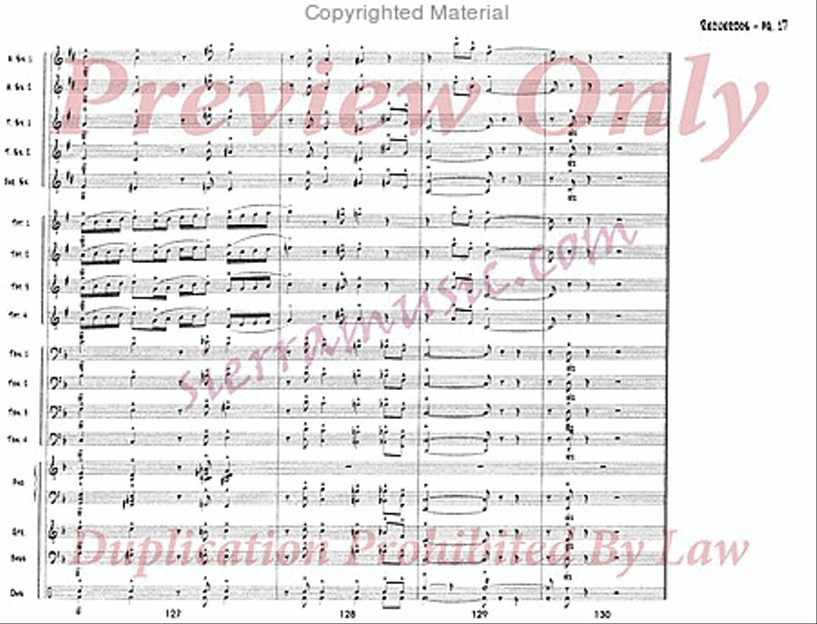 Recuerdos (Edited) Jazz Ensemble scores gallery preview page 18