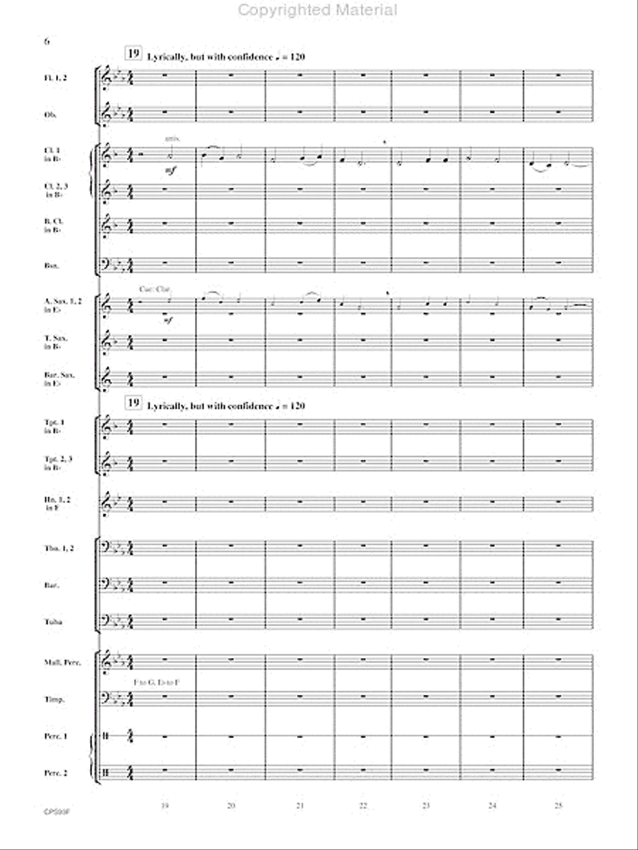 Fantasy on Early American Tunes Fantasy on Early American Tunes Concert Band scores gallery preview page 7