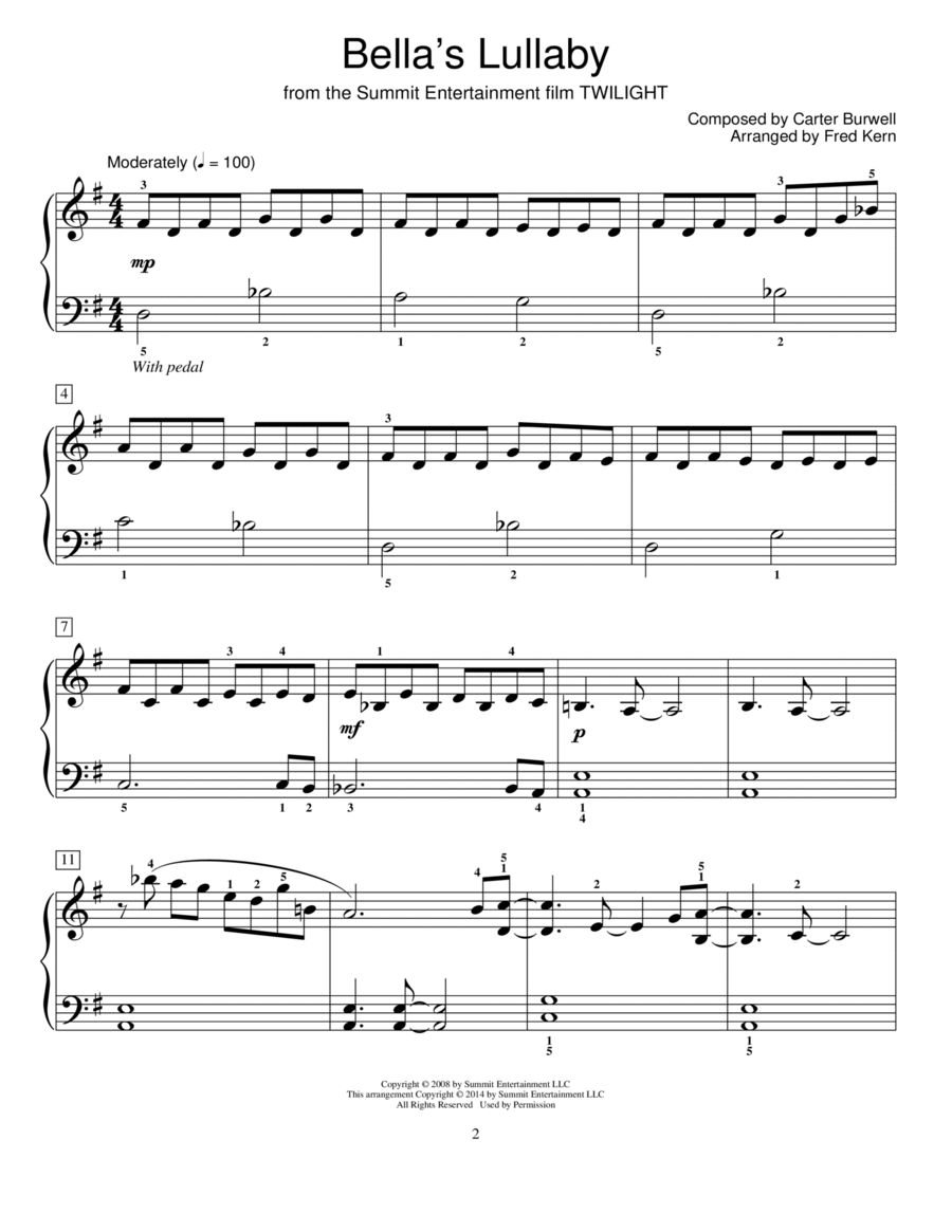 Bella's Lullaby Piano Method scores gallery preview page 1