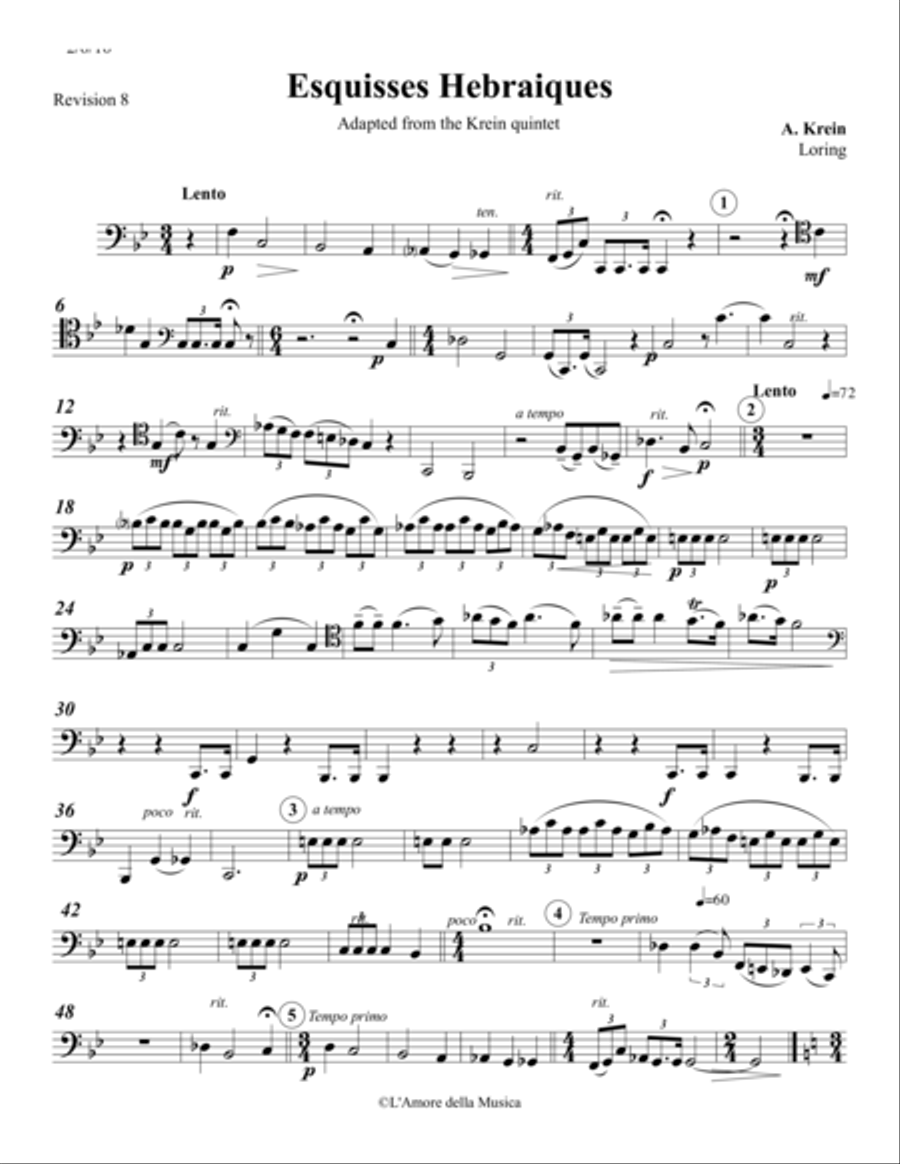 Hebrew Sketches Woodwind Quintet scores gallery preview page 1