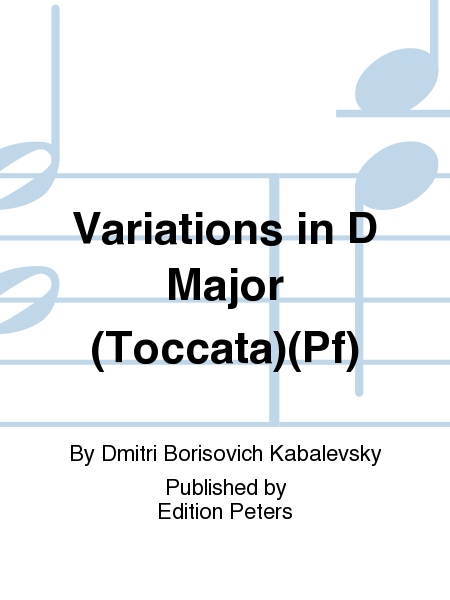 Variations in D Major (Toccata)(Pf)