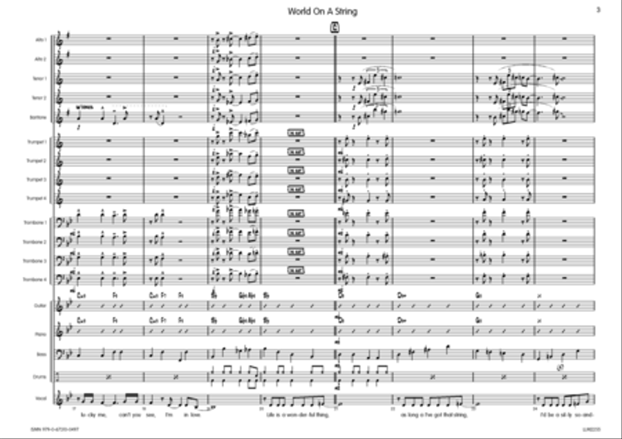 I've Got The World On A String Big Band scores gallery preview page 4