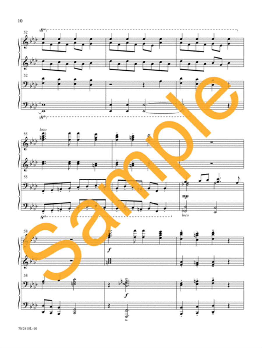 The Angels Sing The Angels Sing Piano Duet scores gallery preview page 10