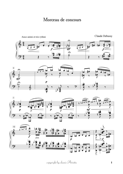 Claude Debussy-----Morceau de concours
