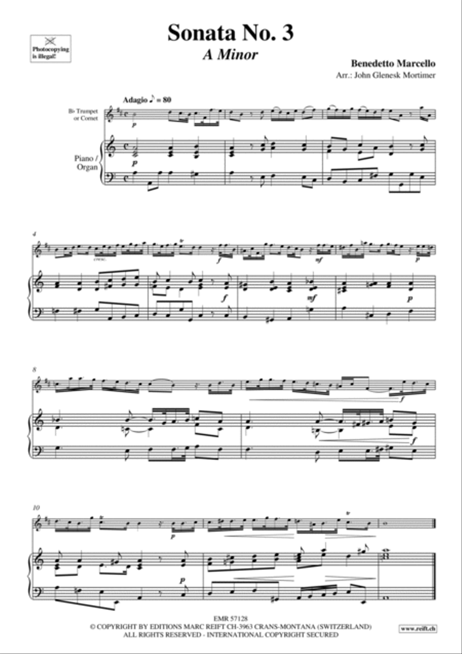 Sonata No. 3 Cornet scores gallery preview page 4