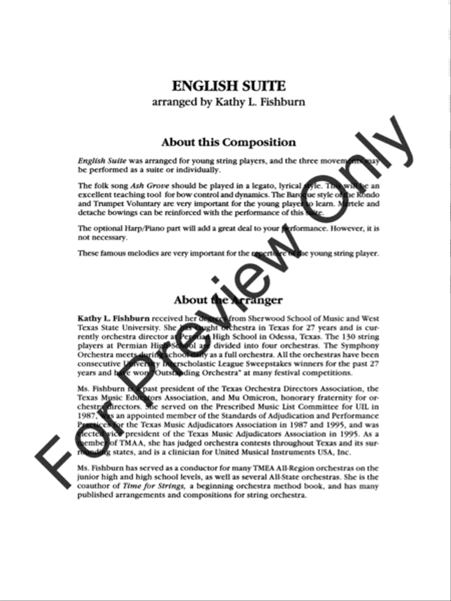 English Suite String Orchestra scores gallery preview page 3