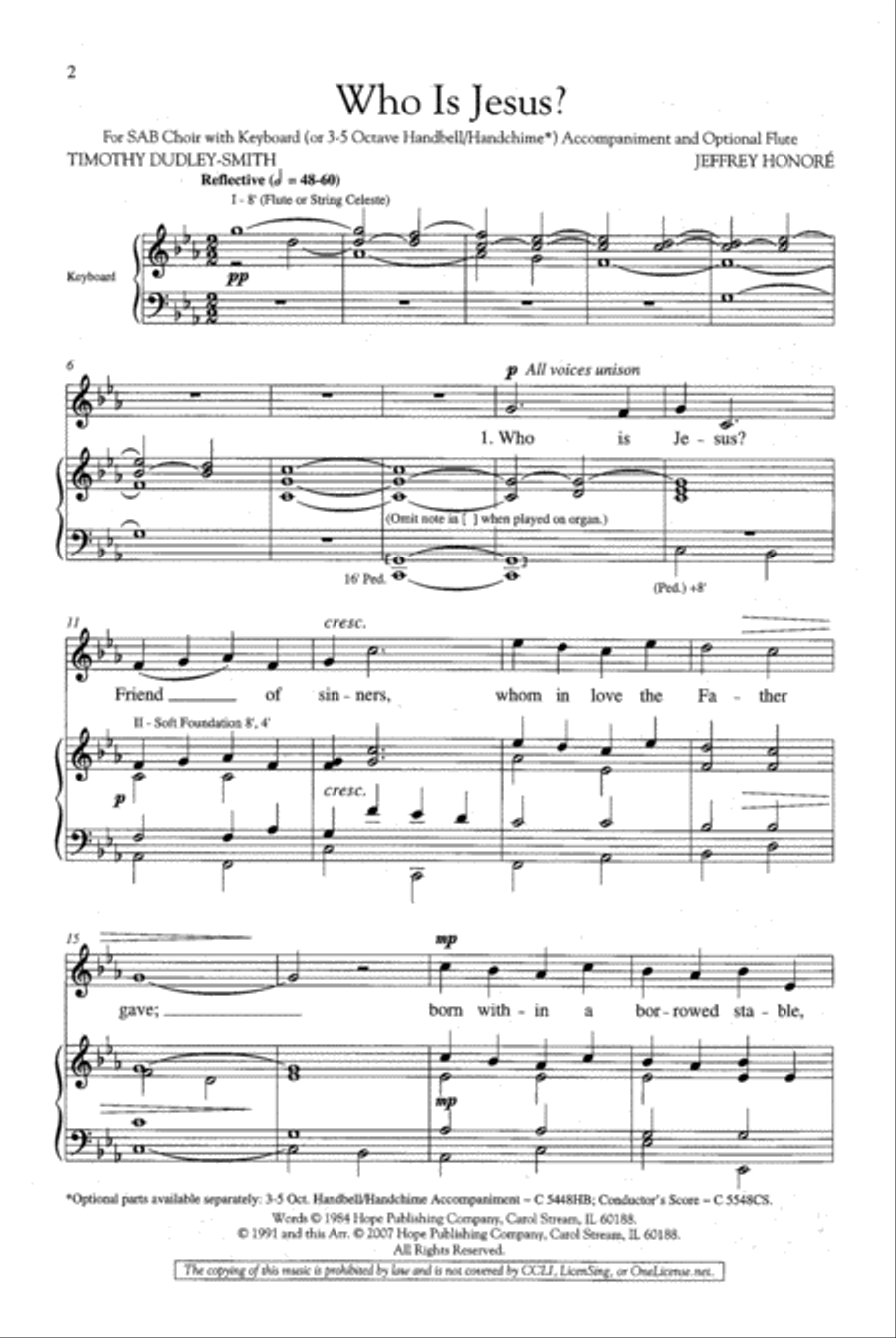Who Is Jesus? 3-Part scores gallery preview page 2