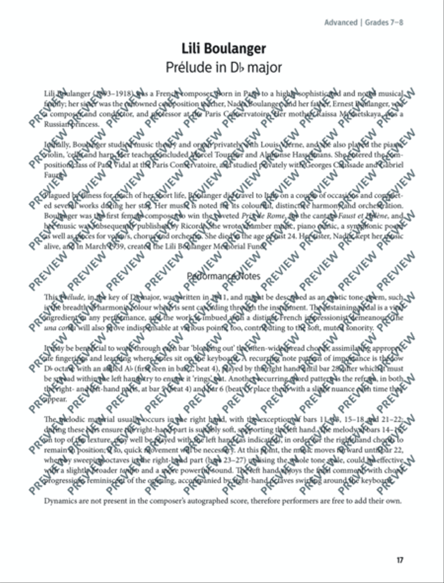 Women Composers Piano Solo scores gallery preview page 18