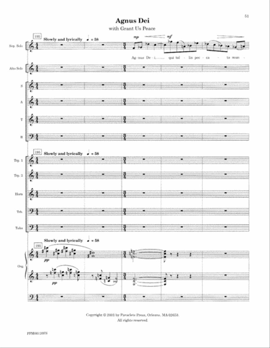 Transfiguration: An Ecumenical Mass - Full Score Divisi scores gallery preview page 54