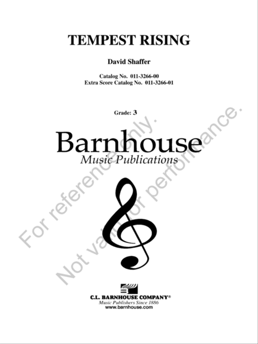Tempest Rising Concert Band scores gallery preview page 2