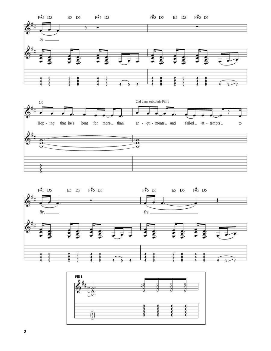 Meant To Live Meant To Live Acoustic Guitar scores gallery preview page 2
