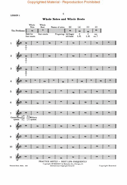 Rubank Elementary Method – Oboe by Nilo W. Hovey Oboe - Sheet Music
