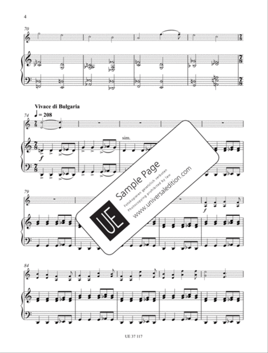 Happy Birthday Variations Chamber Music scores gallery preview page 5