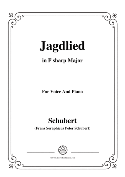 Schubert-Jagdlied(Hunting Song),D.521,in F sharp Major,for Voice&Piano image number null
