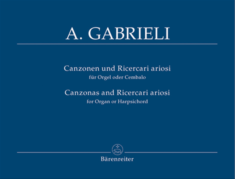 Canzonen und Ricercari ariosi for Organ or Harpsichord Harpsichord scores gallery preview page 1