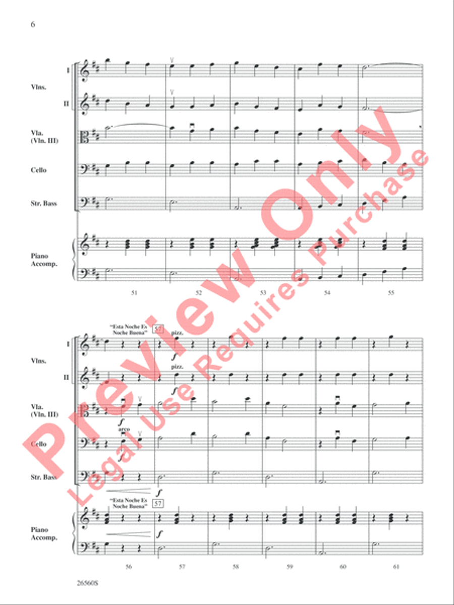 A Merry-achi Christmas String Orchestra scores gallery preview page 7