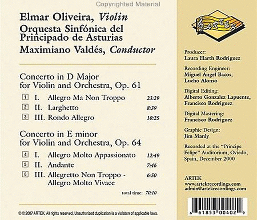 Concerto in D Major Op. 61