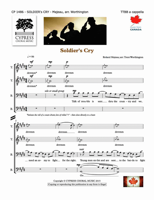 Book cover for Soldier's Cry - Canadian version