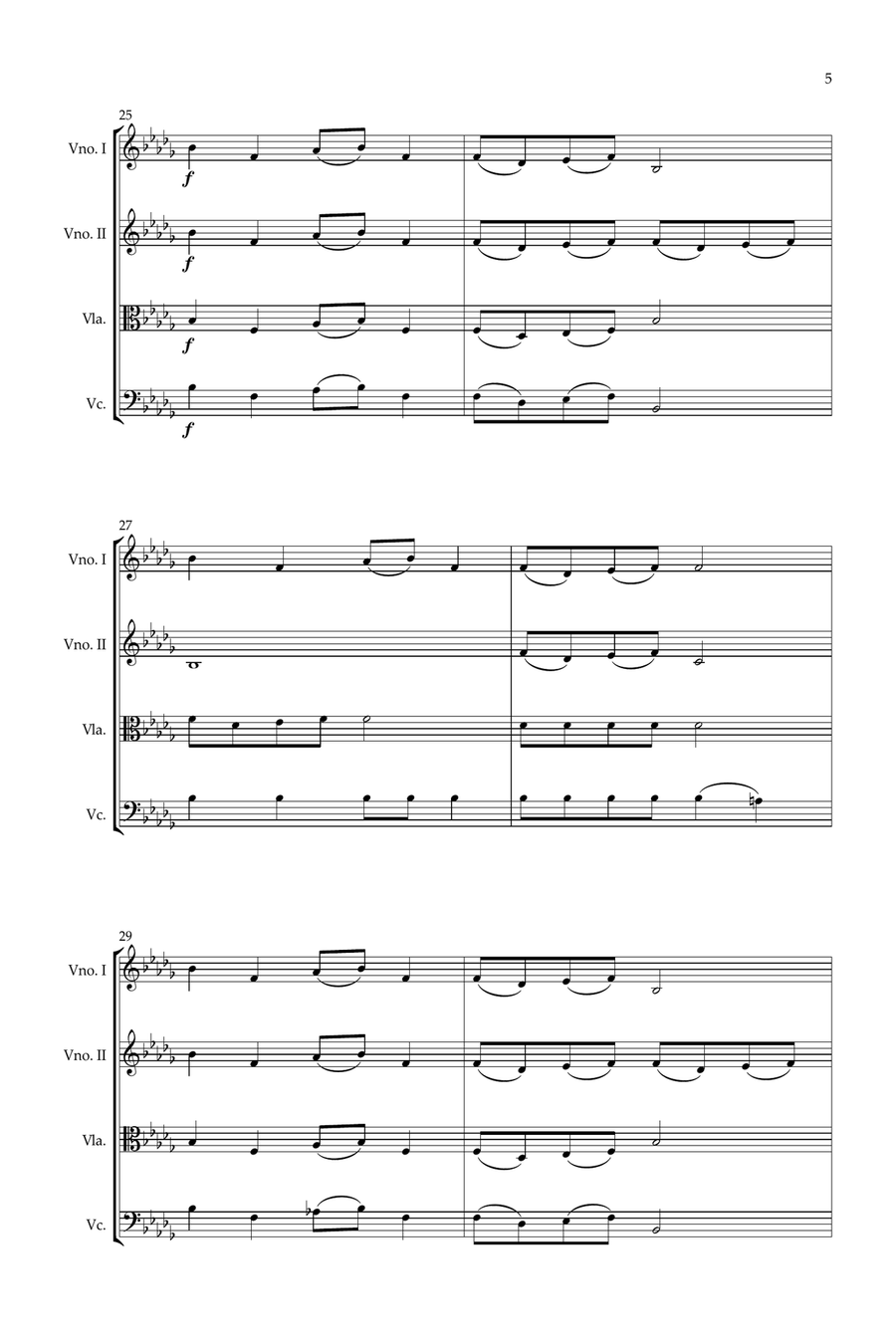 The Ballad Of The Witches' Road (Sacred Chant Version) String Quartet scores gallery preview page 6