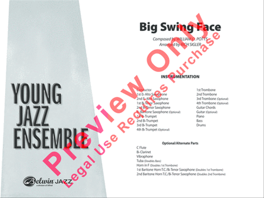 Big Swing Face Jazz Ensemble scores gallery preview page 2