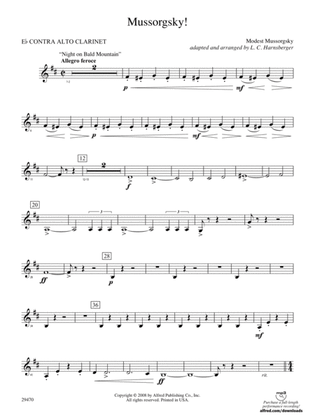 Mussorgsky!: (wp) E-flat Contrabass Clarinet