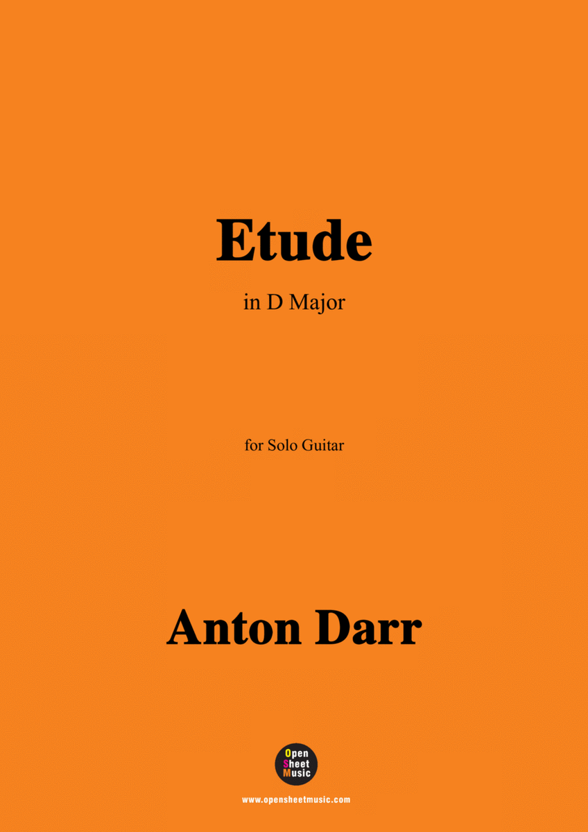 Adam Darr-Etude,in D Major,for Guitar image number null