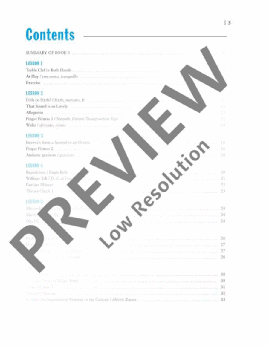 The Classical Piano Method Piano Method scores gallery preview page 4