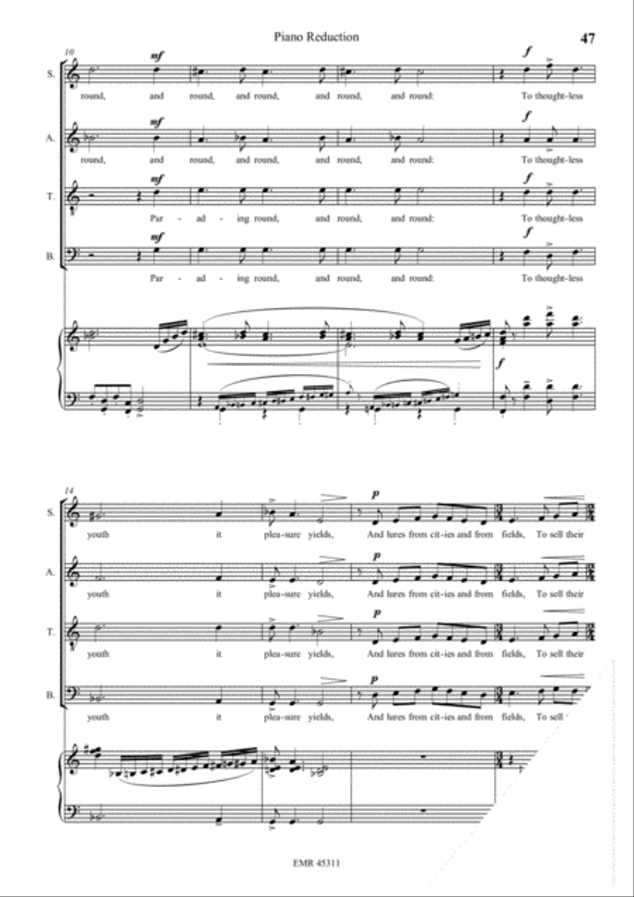 The Song Of Man The Song Of Man 4-Part scores gallery preview page 15