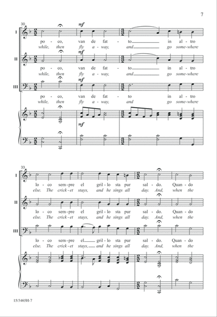 El Grillo 3-Part scores gallery preview page 7