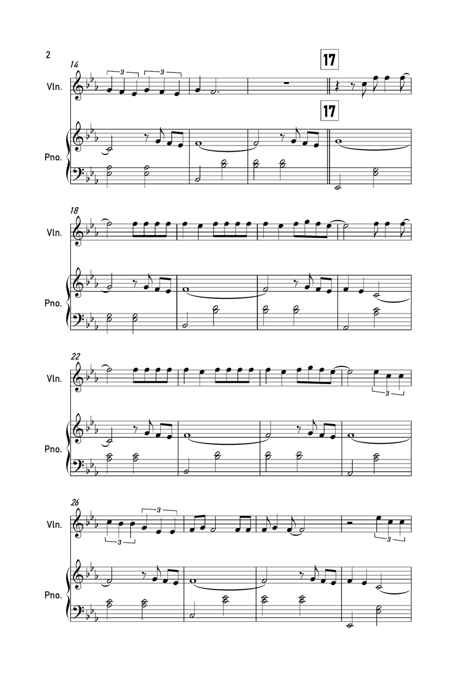 Cardigan Cardigan Violin Solo scores gallery preview page 2