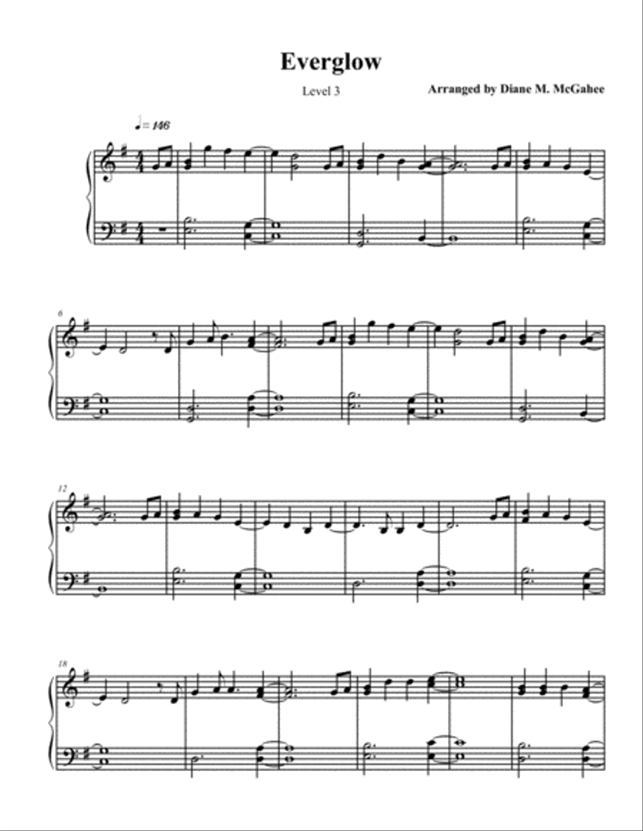 Everglow Everglow Small Ensemble scores gallery preview page 1