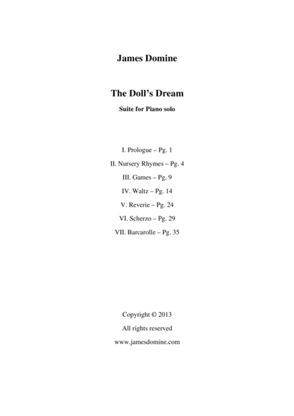 Piano Suite #2 (The Doll's Dream) image number null