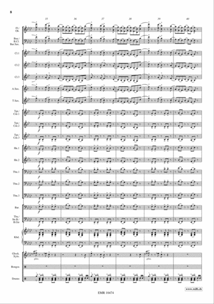 Inca Dance Concert Band scores gallery preview page 9