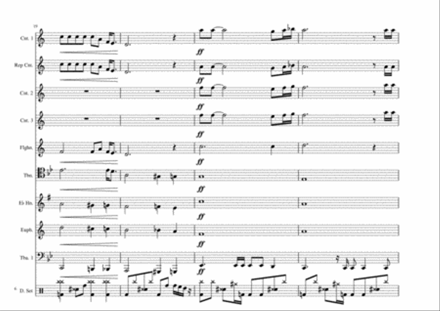 Bohemian Rhapsody Brass Ensemble scores gallery preview page 6